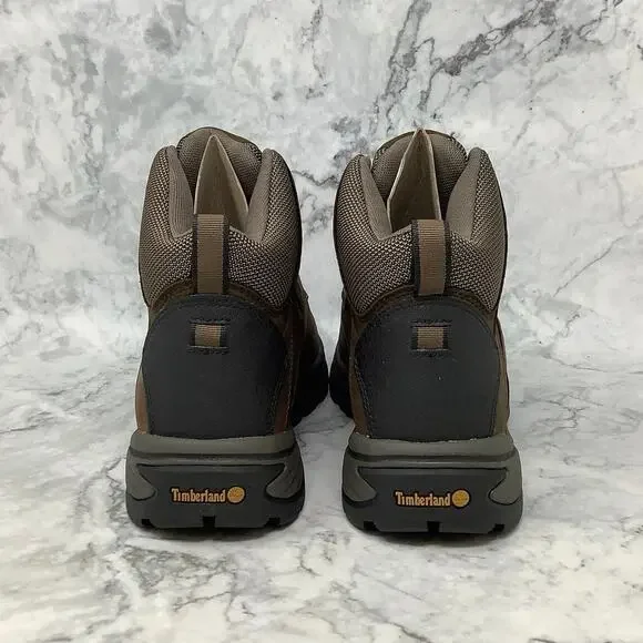 Timberland 10M Brown Full Grain White Ledge Waterproof Mid Hiker Boots P1-24 - Picture 5 of 9